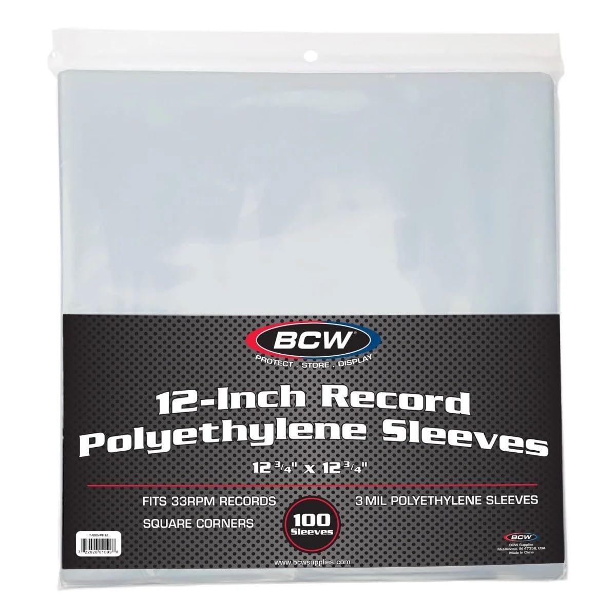 BCW - 12" Record Polyethylene Outer Sleeves