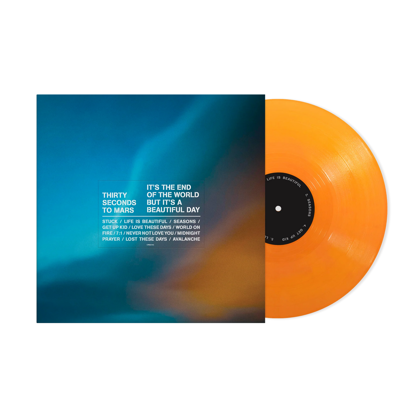 Thirty Seconds To Mars - It's The End Of The World But It's A Beautiful Day (Tangerine Vinyl, alternative cover, indie-retail exclusive)