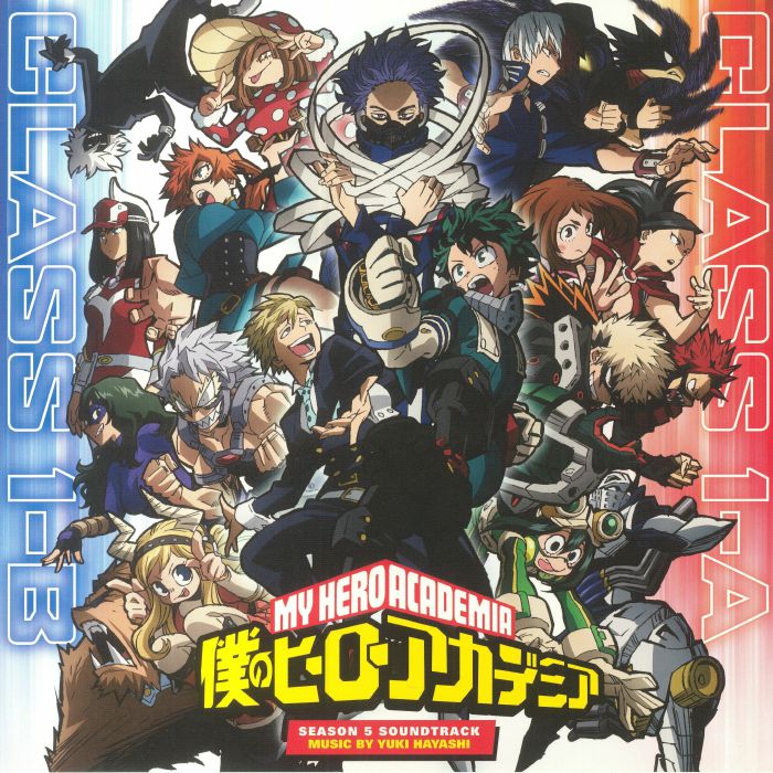 Yuki Hayashi -My Hero Hero Academia: Season 5 OST (2LP: 1- Opaque Blue Marble 2- Opaque Red Marble Vinyl)