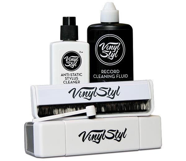 Vinyl Styl - Ultimate Record Care Kit (record brush, stylus brush, cleaning pad, cleaning fluid, stylus cleaner)