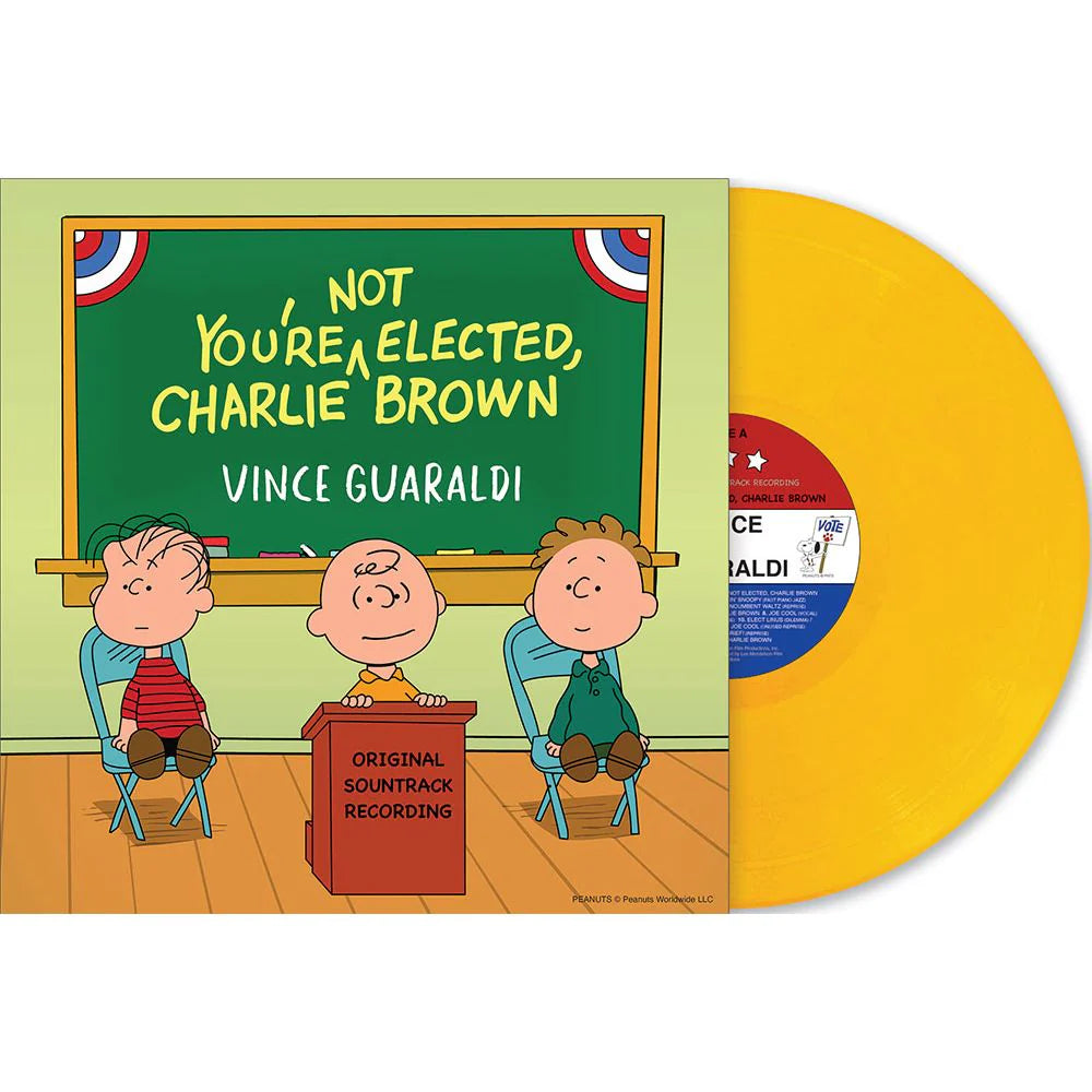 Vince Guaraldi - You're Not Elected, Charlie Brown (Woodstock Yellow Vinyl, first time on vinyl, 4 page insert, limited, indie-retail exclusive)