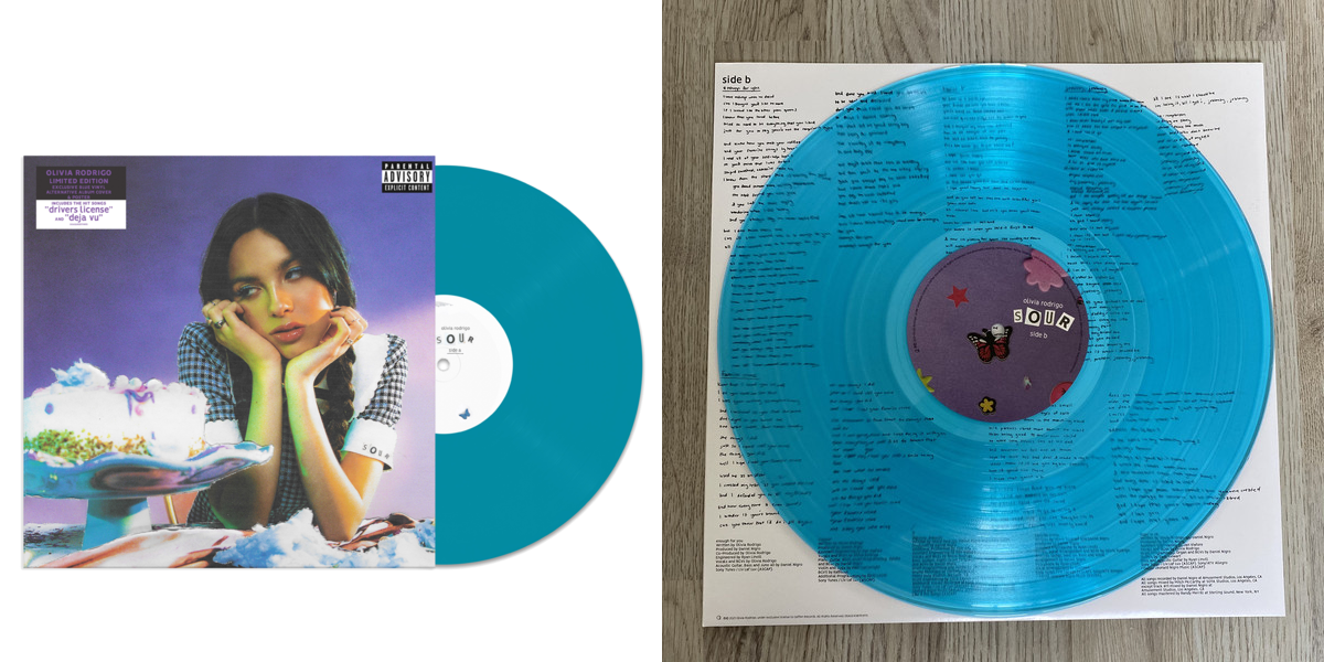 Olivia Rodrigo - SOUR (Target Exclusive blue transparent vinyl)